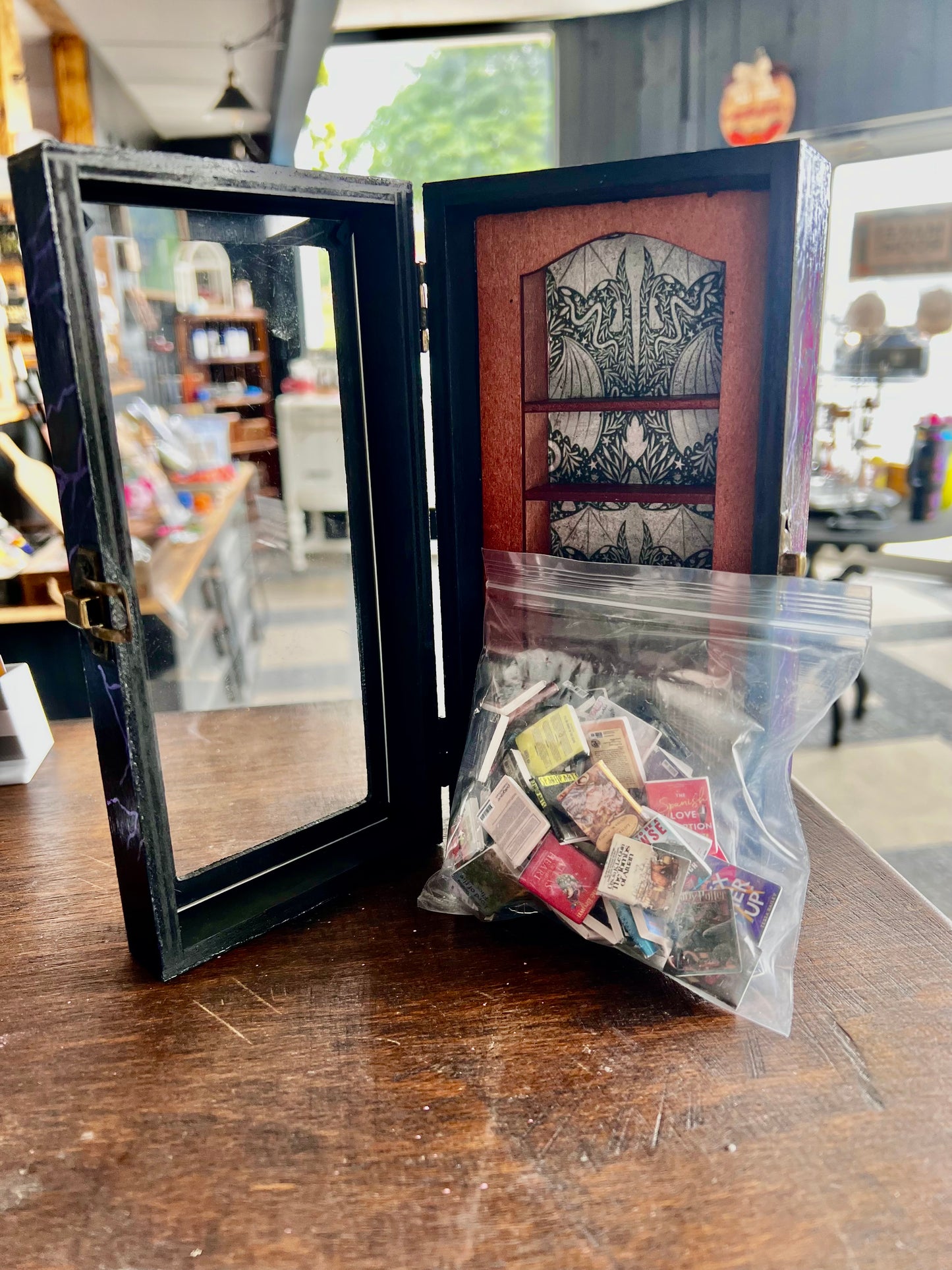 Custom Mini “Anxiety” Bookcase