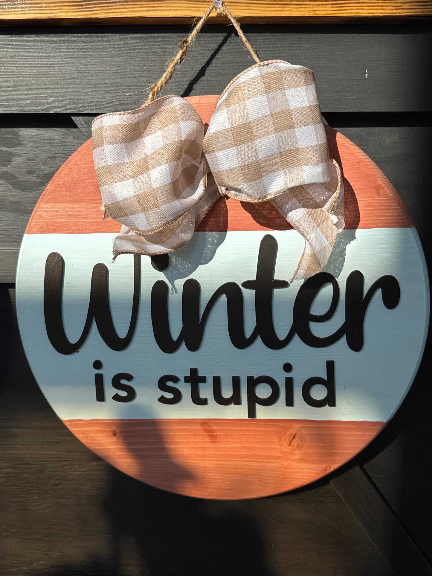 LDC-Winter is Stupid Door Hanger