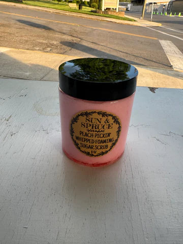 Sun & Spruce Soaps-Handmade Whipped Foaming Sugar Scrub