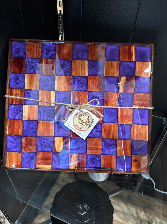 LDC-Amethyst & Cedar Chessboard
