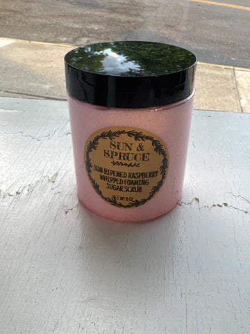 Sun & Spruce Soaps-Handmade Whipped Foaming Sugar Scrub