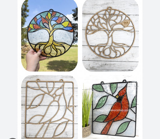 Beginner Resin Class - Crushed Glass Suncatchers