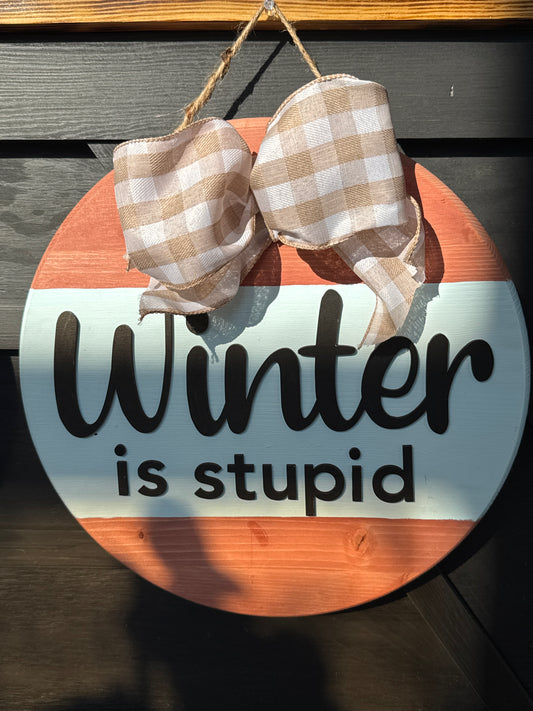 LDC-Winter is Stupid Door Hanger