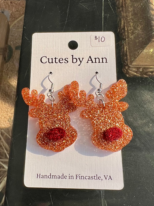 CBA Reindeer Earrings