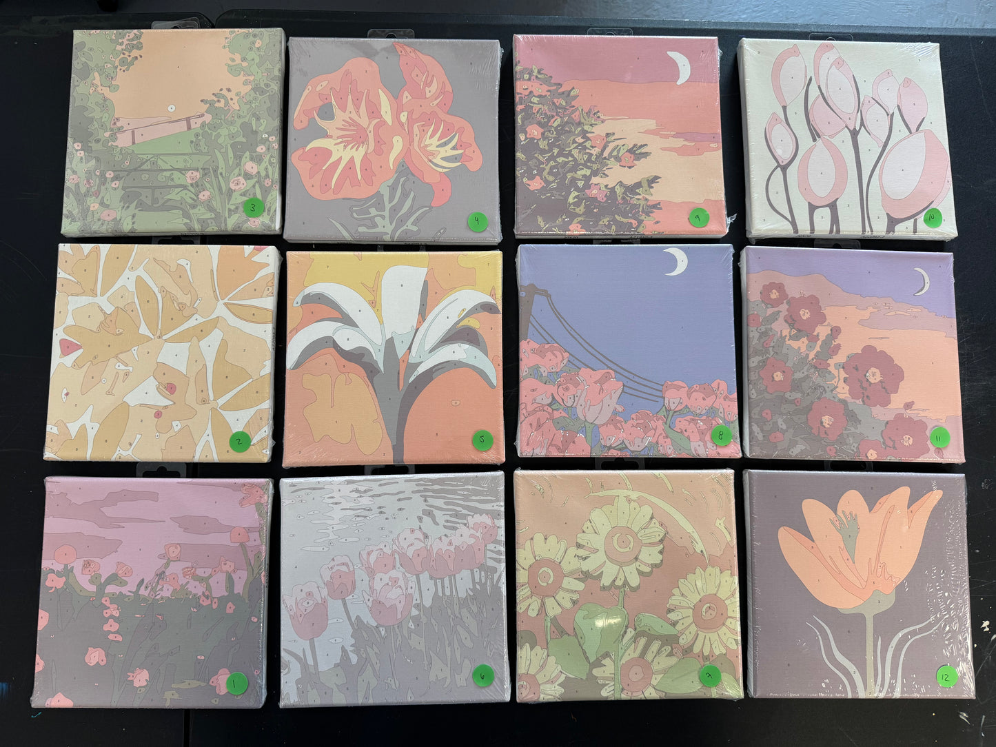 Canvas Paint by Number Kits-Florals