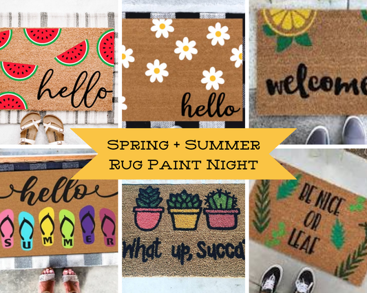 Spring + Summer Rug Paint Activity