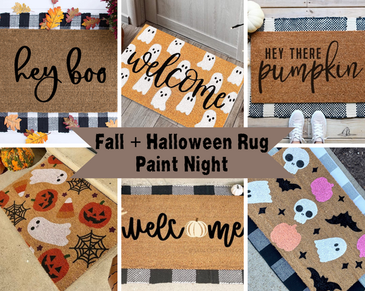 Fall + Halloween Rug Paint Night